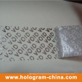 Tamper Evident Embossing Void Foil